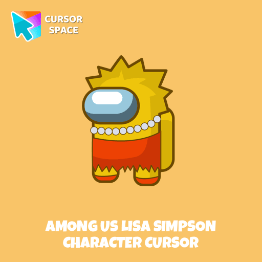 Among Us Lisa Simpson Character cursor pointer cursor